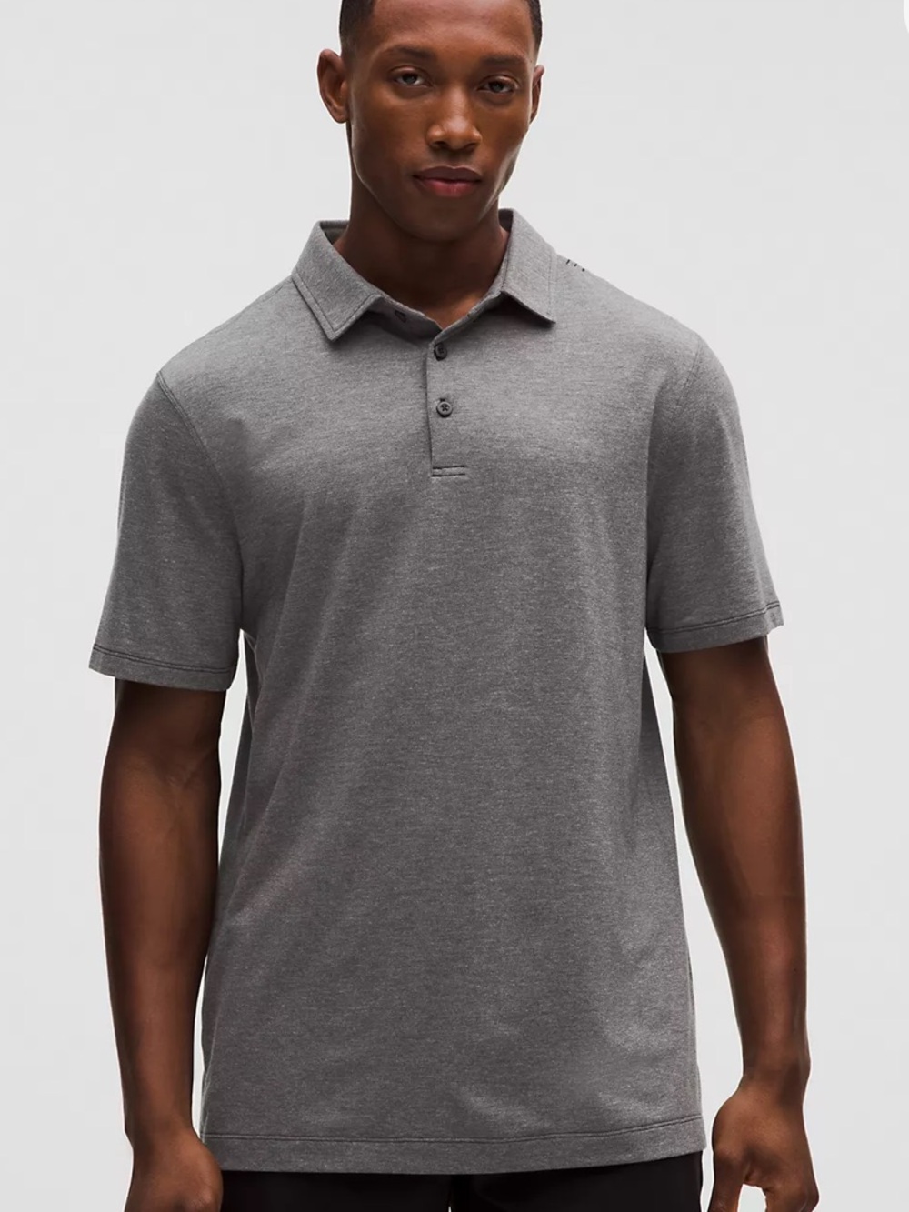 Men’s Lululemon Polo in Heathered Black